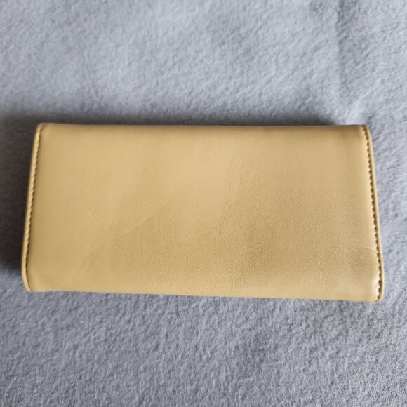 Fossil Wallet Women's Tan Yellow Faux Leather Pleather - Picture 3 of 11